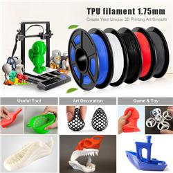 Sunlu 1,75 mm, 0,5 kg/bobine, filament flexible TPU (noir)