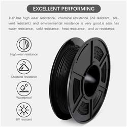 Sunlu 1,75 mm, 0,5 kg/bobine, filament flexible TPU (noir)