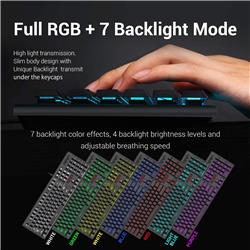 Redragon S107 3-in-1 Combo, 104 Key Gaming Keyboard, Black with Red