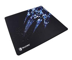 SADES Hailstorm Gaming Mouse Pad Waterproof Surface 3mm Prevent Sliding Natural Rubber Base Flat Stitched Edges Large Control A