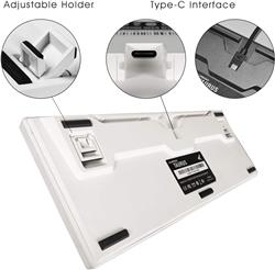 Durgod K320 TAURUS Natural White 87 Key Compact Mechanical Keyboard