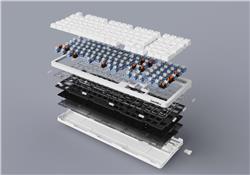 DAREU A98 PRO Clavier mécanique Sky V3 RGB avec interrupteurs linéaires personnalisés, structure d'étanchéité interchangeabl...