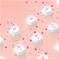 DAREU Z82 Tri-mode 2.4G Wireless/Bluetooth Mechanical Keyboard Customized Silence Linear Switch Scroll Knob White Backlight ...