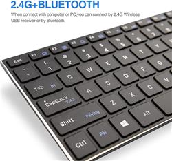 Rii K22BT Wireless Scissor Switch Keyboard with Built-in Touchpad