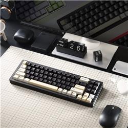 Yunzii AL71 Clavier de jeu en aluminium RVB à trois modes, Noir(Open Box)
