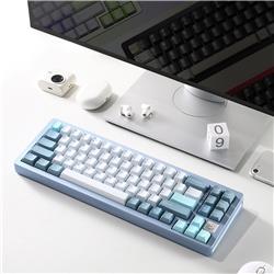 Yunzii AL71 Tri-mode Aluminum RGB Gaming Keyboard Blue Colour