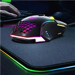 Onikuma CW902 Honeycomb Wired Gaming Mouse,3600DPI(Open Box)