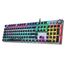 AULA F2088 Typewriter Style Mechanical Gaming Keyboard Blue Switches(Open Box)
