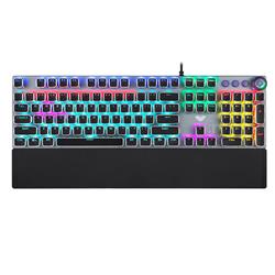 AULA F2088 Typewriter Style Mechanical Gaming Keyboard Blue Switches(Open Box)