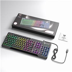 ONIKUMA G32 Matte Black Wired Gaming Keyboard RGB Backlit