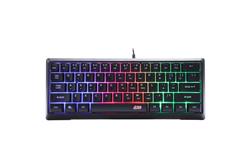 iCAN 62 Key Wired Rainbow Backlit Gaming Keyboard,6 Anti-ghosting Keys