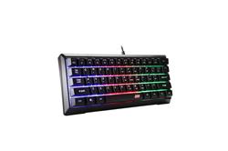 iCAN 62 Key Wired Rainbow Backlit Gaming Keyboard,6 Anti-ghosting Keys