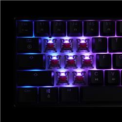 iCAN 60% Black Wired Mechanical RGB Gaming Keyboard, Linear Red Switch