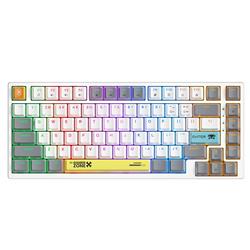 Onikuma G58 White Wired Mechanical Gaming Keyboard w/ RGB Backlighting
