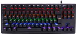 iCAN MK106 Black Wired Rainbow Mechanical Gaming Keyboard, 87 Keys