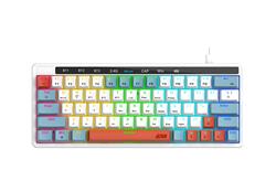 Clavier de jeu mécanique RGB trimode iCAN MK1103, 63 touches