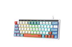Clavier de jeu mécanique RGB trimode iCAN MK1103, 63 touches