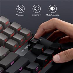 MCHOSE G87 Black Pink Wireless Tri-Mode RGB Mechanical Gaming Keyboard(Open Box)