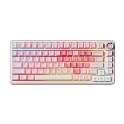 Yunzii B75 PRO Tri-Mode Pink + White 75% Knob Mechanical Keyboard
