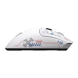 Souris de jeu sans fil tri-modale ONIKUMA DM01 blanche avec autocollan