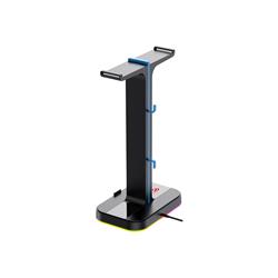 Support de casque Havit TH650 RGB avec double support et 2 ports USB