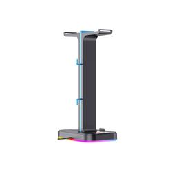 Support de casque Havit TH650 RGB avec double support et 2 ports USB