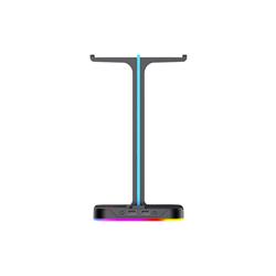 Support de casque Havit TH650 RGB avec double support et 2 ports USB