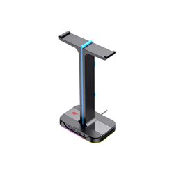 Support de casque Havit TH650 RGB avec double support et 2 ports USB