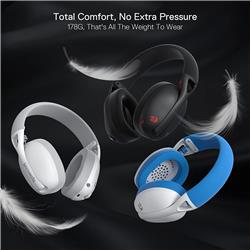 Casque de jeu Redragon H848, BT, 2,4G et filaire ultra-léger(Open Box)