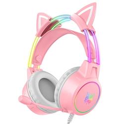 Onikuma X15 Cat Ear Pink Gaming Headset