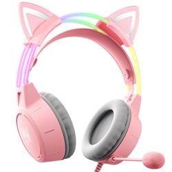 Onikuma X15 Cat Ear Pink Gaming Headset