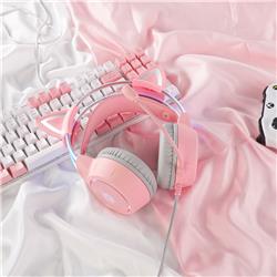 Onikuma X15 Cat Ear Pink Gaming Headset