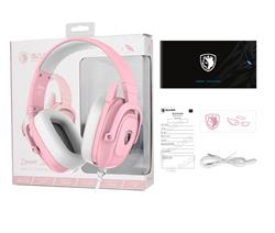 SADES SA-732 Pink Zpwoer Gaming Headset