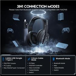 EKSA E5BT 2.4 Ghz Wireless Gaming Headset