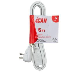 iCAN 6ft Indoor Extension Cord(Open Box)