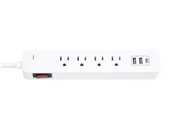 iCAN 4 Outlets Surge Protector with 2 USB-A and 1 USB-C, 3ft Cord