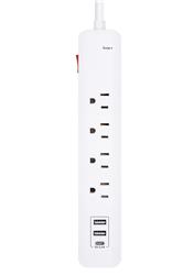 iCAN 4 Outlets Surge Protector with 2 USB-A and 1 USB-C, 3ft Cord