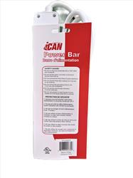 iCAN 6 Outlets 2 USB-A Surge Protector with 6ft Cord(Open Box)