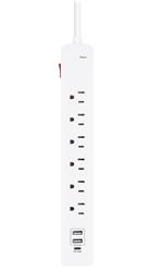 iCAN 6 Outlets Surge Protector with 2 USB-A and 1 USB-C, 6ft Cord