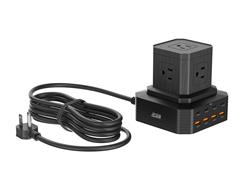 iCAN Protecteur de surtension GaN PD 5 prises 8 USB 100 W
