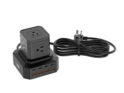 iCAN Protecteur de surtension GaN PD 5 prises 8 USB 100 W