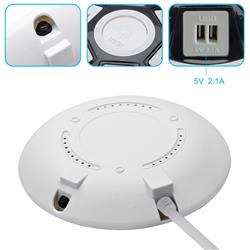iCAN 5 Outlets 2 USB-A UFO Surge Protector with 5ft Cord(Open Box)