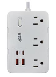 iCAN 6 QT660-CU 6 Outlets Surge Protector with 2 USB-A and 2 USB-C