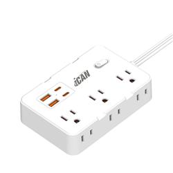 iCAN 6 QT660-CU 6 Outlets Surge Protector with 2 USB-A and 2 USB-C