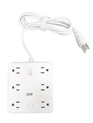 iCAN 8 prises, 2 USB-A et 1 parasurtenseur USB-C, cordon de 5 pieds