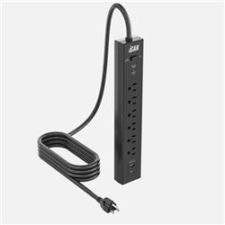 iCAN 6 Outlets  Surge Protector with 6ft Cord,Black