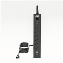 iCAN 6 Outlets  Surge Protector with 6ft Cord,Black