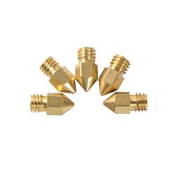 0.4mm Nozzle Kit, Nozzle_D6×d0.4×H13_brass_5PCS
