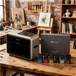 eufyMake UV Printer E1 Silver + Ink & Cleaning Cartridge Kit Bundle