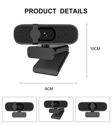 Webcam iCAN C20 1080P 60fps, angle de vue de 78°(Open Box)